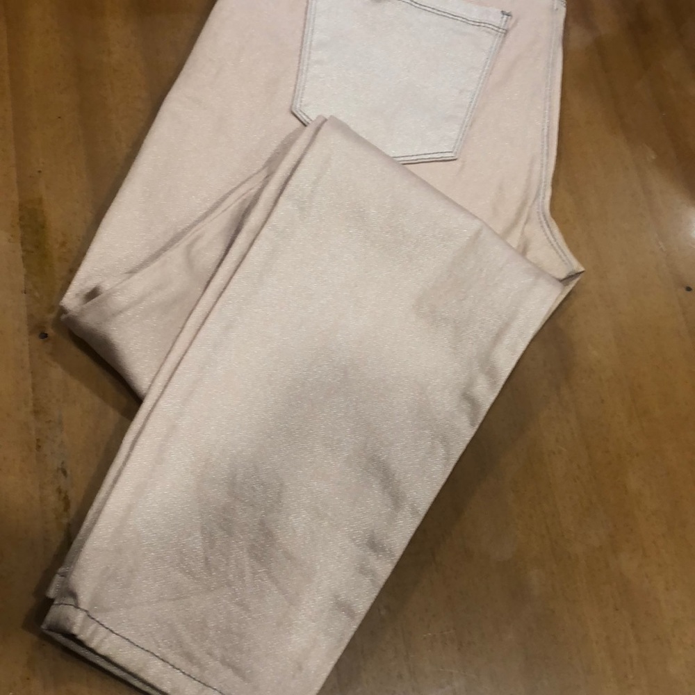 White House Black Market Shimmer Blush Skinny Pant